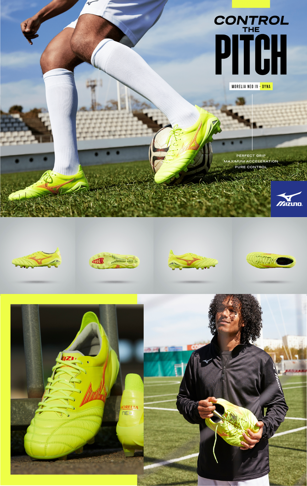 Mizuno on sale morelia yellow